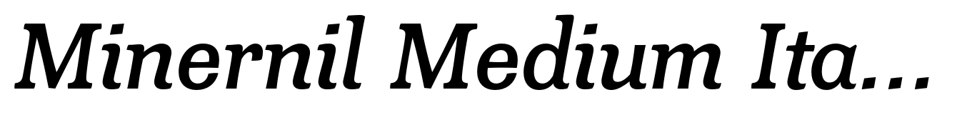Minernil Medium Italic
